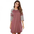 thumbnail image 1 of Chemise de Nuit Chemise Femme Coton Chemise de Nuit pour Dormir Vêtement de Nuit Manches Courtes Imprimé Mignon Chemises de Sommeil P-TTG, 1 of 6