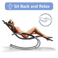 thumbnail image 3 of AKDSteel Patio Chaise Lounge Set Of 3, Outdoor Pool Recliner Chairs With Adjustable Backrests, Armrests, And Side Table For All-Weather Use, 3 of 8