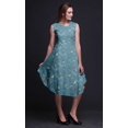 thumbnail image 3 of Bimba Robe d'Été Sans Manches à Col Rond pour Femmes, Imprimée de Moineau Vert et de Chardonneret Doré, Tenue Décontractée - Grand, 3 of 6