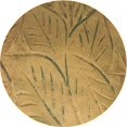 thumbnail image 1 of Ahgly Company Tapis d'Intérieur Rond Lavable en Machine Jaune Transitionnel, 3 Pieds Rond, 1 of 7
