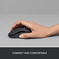 thumbnail image 4 of Logitech Silent Souris Sans Fil Ambidextre avec Récepteur USB Noir, 4 of 8