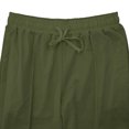 thumbnail image 4 of Lolmot Mens Pants, Mens Solid Color Pocket Drawstring Casual Youth Versatile Sports Oversized Pants, 4 of 6