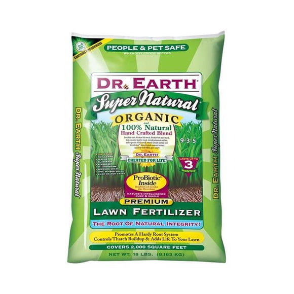 Dr. Earth 7399769 18 lbs 2000 sq. ft. Super Natural Organic 9-3-5 Fertilizer