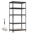 thumbnail image 1 of VEVOR Storage Shelves, 5-Tier Adjustable, 2000 lbs Capacity, Heavy Duty Garage Storage Shelving Unit, Metal Utility Rack Shelf, for Garage Warehouse Basement Kitchen, 36.34" W x 18.07" D x 71.38" H, 1 of 9