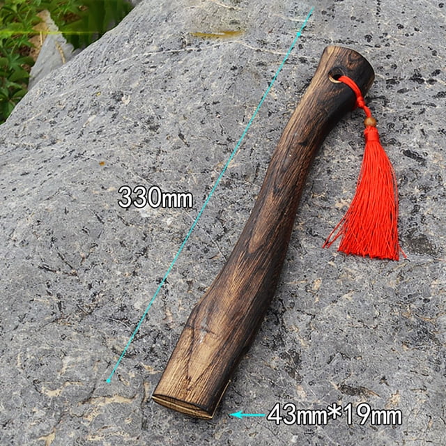 PEONAVET Axe Handle Wooden Axe Handle Spare Axe Handle Red Rope Luck Axe Handle
