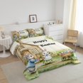 thumbnail image 3 of Erosebridal Happy Easter Comforter Sets Queen Size,Rabbit Eggs Bedding Queen Comforter Set,Animal Bedroom Decor,Reversible,Ultra Soft,3 Pieces, 3 of 7