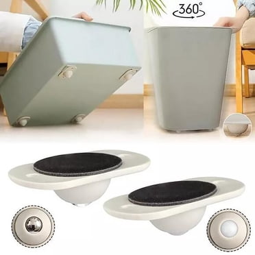 A Set Of 4PCS Storage Box Bottom Pulley Can Rotate 360 Degrees Small Wheels