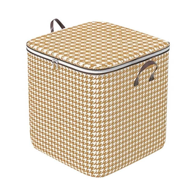 Home Textile Storage Large Capacity Foldable Wardrobe Organizer with Reinforced Handles and Zipper for Home Use