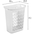 thumbnail image 1 of Sterilite Rectangular Open Hamper, White, 1 of 8