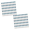 thumbnail image 3 of 100Pcs Grommets Metal Eyelets Round Shape Heavy Duty Multipurpose Tiny Grommet for Belt Jeans Scrapbooking Card Making Canvas blue, 3 of 8