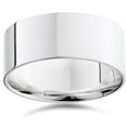thumbnail image 1 of 9mm Flat High Polished Wedding Band 10K White Gold, 1 of 1