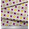 thumbnail image 2 of Soimoi Poly Georgette Fabric Geometric & Flower Artistic Printed Craft Fabric by The Yard 52 Inch Wide, 2 of 3