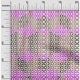 thumbnail image 2 of oneOone Rayon Fuschia Pink Fabric Geometrical Craft Projects Decor Fabric Printed By The Yard 56 Inch Wide, 2 of 4