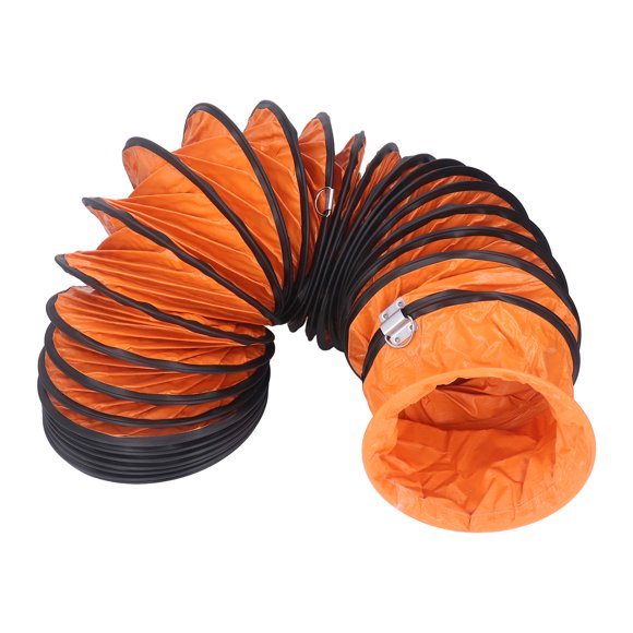 Tuyau d'Échappement, Tuyau de Ventilateur d'Extraction PVC Flexible pour Ventilateur d'Extraction Robuste 8 Po avec Crochet en S Support en Acier pour Applications de Ventilation