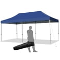 thumbnail image 1 of Gymax Abri Instantané 10'x20 Pieds Pliable, Robuste, Abri Solaire, Ajustable avec Sac, Bleu, 1 of 10