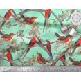 thumbnail image 3 of Soimoi Modal Satin Fabric Boy,Surfboard And Beach Bird Printed Fabric 1 Yard 42 Inch Wide, 3 of 3
