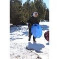 thumbnail image 3 of Slippery Racer Downhill Pro Adults and Kids Saucer Disc Snow Sled, Blue, 3 of 4