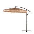 thumbnail image 1 of Aoodor Grand patio 9 FT Thatch Tiki Umbrella(No Base), 1 of 9