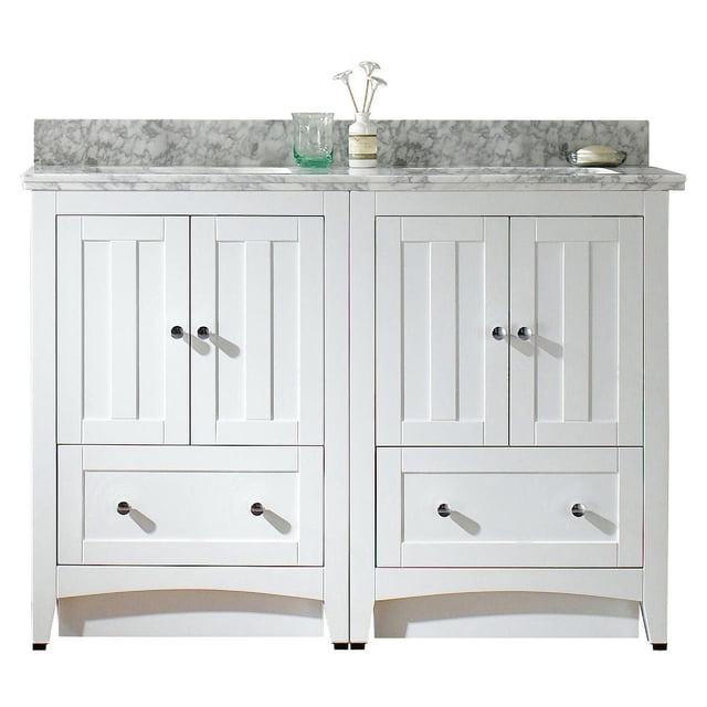 Imaginations Américaines 47,5 pouces W Vanity Set Blanc