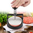 thumbnail image 4 of Hamburger Press, Hamburger Press Patty Maker, Stainless Steel Black Hamburger Press Patty Maker Paper Burger Presses Hamburger Patty Maker For Kitchen Use, 4 of 8