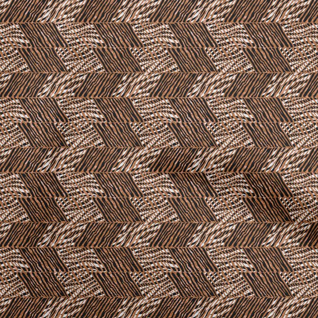 oneOone Viscose Jersey Brown Fabric Abstract Craft Projects Decor Fabric Printed By The Yard 60 Inch Wide