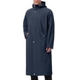 thumbnail image 2 of Pitauce Ponchos de Pluie Longs à Capuche pour Hommes, Fermeture Éclair Complète, Imperméables, Vestes de Pluie Compressibles pour Course, Randonnée, Cyclisme, Manteau de Pluie avec Poches, 2 of 9