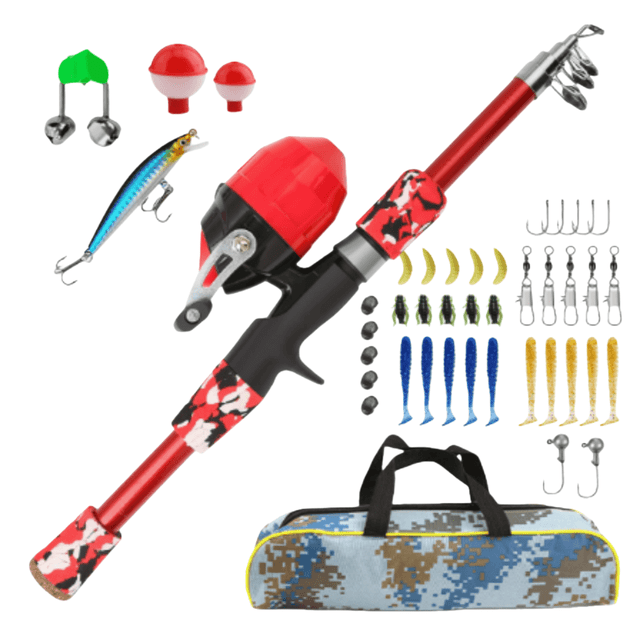 Hearth & Gear Design With For Beginners Or Experienced Child Anglers Portable For Freshwater And Saltwater Surf Rigs Stuff for Dad Pools for Men Ice Hub Float Pods Combo Set Real Rigs A Rigs Clam 560