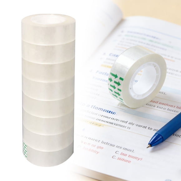 TIELUTT Transparent Stationery Tape 1.8cm Wide 26m Length Small Narrow Tape for Students School Top Stick Tape Movers Tape Clear Acrylic Strong Woman Wall Calendar Curtain Hemming Tape Heavy Duty