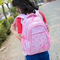 thumbnail image 2 of 3pcs/set Bow Print Schoolbags for Teen Girls Primary Waterproof Kids Backpack Student Princess Backpack Children's Bookbag Rucksack, 2 of 4