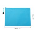thumbnail image 2 of Unique Bargains Waterproof Zipper File Bags, A5 Document Holders for Office, Light Blue 3 Pack, 2 of 6