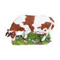 thumbnail image 3 of Cow Figurines Brown White Cow Model Ornament Animal Sculpture Resin Crafts Home, 3 of 7