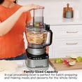thumbnail image 4 of Ninja 9-Cup Food Processor, 4 Auto-iQ Presets, Reversible Slicing/Shredding Disc, BZ601C, Silver, 4 of 10