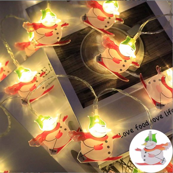 LED Christmas Lights 20 Bulbs Battery Powered Double Sided Christmas Tree Lights String with Pine Branches and Red Berries Decorative Fairy Lights for Bedroom Living Room Party Outdoor Decor