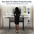 thumbnail image 3 of Desky Air Lift Zero Sit Stand Desk - White / 47.2 x 26.6 inches / Black, 3 of 10