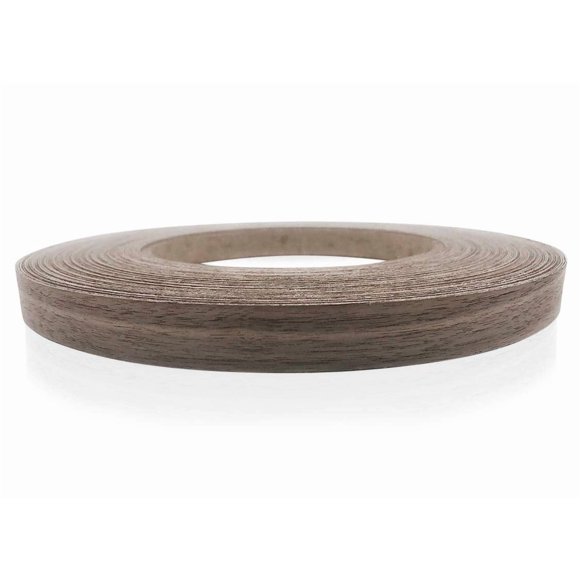 Edge Supply Walnut 5/8" x 250' Roll Preglued, Wood Veneer Edge Banding, Iron on with Hot Melt Adhesive, Flexible Wood Tape Sanded to Perfection. Easy Application Wood Edging, Made in USA