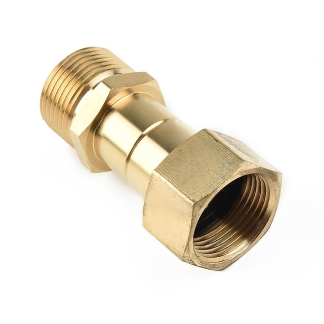 Bgsha Metric M22 15mm Thread Pressure Washer Swivel Joint Kink Free Connector Hose Fitting