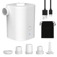 thumbnail image 3 of Portable Air Pump with 5 Nozzles 2500mAh USB Rechargeable Electric Mini Air Pump 30000rpm Wireless Mini Inflator Air Pump Tiny Portable Pump with Overheat Protection, 3 of 11