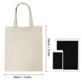 thumbnail image 2 of 10 Pack Canvas Bags Tote Bags Large Capacity Solid Color Foldable Reusable Lightweight Shopping Bags Cloth Bags Tote Bags, 2 of 8