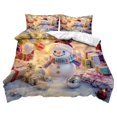thumbnail image 2 of Christmas Decor Four-Piece Set Christmas Bedding Set Santa And Pattern Duvet Cover With Pillowcase Set Size Christmas Print Duvet Cover Set four pieces beddings, 2 of 9