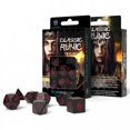 thumbnail image 1 of Q-workshop QWOSCLR06 Classic Runic Dice, Black & White - Set of 7, 1 of 1