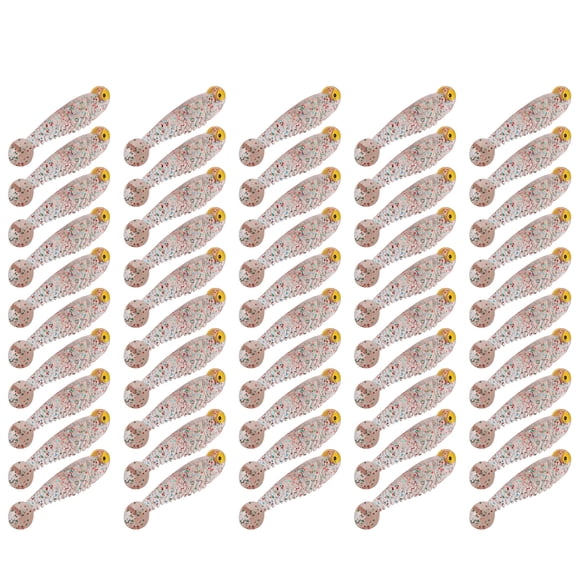 Silicone Baits, Fishing Lure Convenient Portable Soft for Fishing for Professional Use for Anglers for General Purpose Yellow Green,Luminous Color,Green,Brown,Wine Red Color