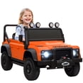 thumbnail image 1 of Qaba Land Rover Licensed Kids Ride on RC Car, 12V Toddler Ride on Toy Jeep Truck,  Gift for Boys & Girls, Orange, 1 of 10