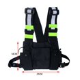 thumbnail image 3 of Men Women Fashion Chest Rig Bag Reflective Vest Hip Hop Streetwear Functional Harness Chest Bag Pack Front Waist Pouch Backpack, 3 of 6