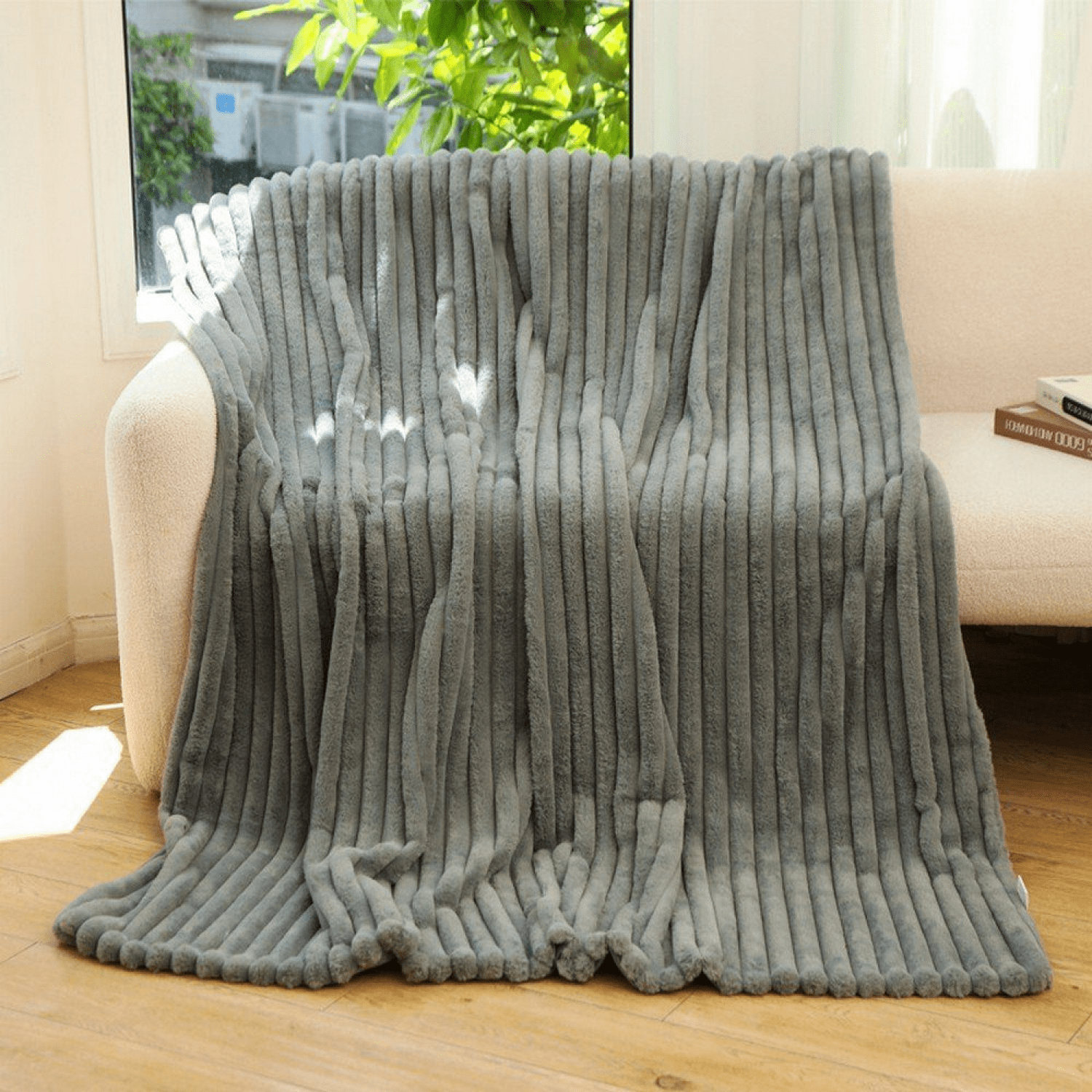 130x150cm，Throws Faux Fur Blanket Comfort Blanket
