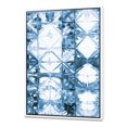 thumbnail image 1 of Indigo watercolor geometrical I - Contemporary Framed Canvas, 1 of 3