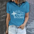 thumbnail image 1 of EGNMCR Chemises de Pâques pour Femmes Manches Courtes Imprimé de Pâques Décontracté Col Rond T-Shirts pour Femmes, 1 of 5