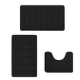 thumbnail image 1 of Bigersell Rectangular Rug Shape Clearance Water Absorption Soft and Comfortable Easy to Dry Machine Wash Bathroom Mat Bathroom Floor Mat Black, 1 of 8