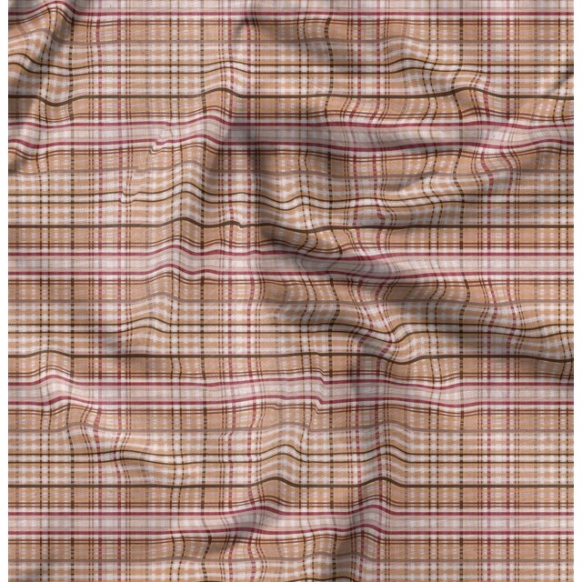 Soimoi Rayon Fabric Plaid Check Fabric Prints by Yard 56 Inch Wide
