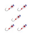 thumbnail image 4 of Ice Fishing Jigs, 5 Pcs Ice Fishing Hooks Durable Strong Penetration  For Saltwater, 4 of 8