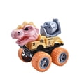 thumbnail image 2 of Pink Educational Press And Go Toy Car Dinosaur Engineering Vehicle Excavator For Boys Action Play Fine Motor Skills Learning Gift, 2 of 7